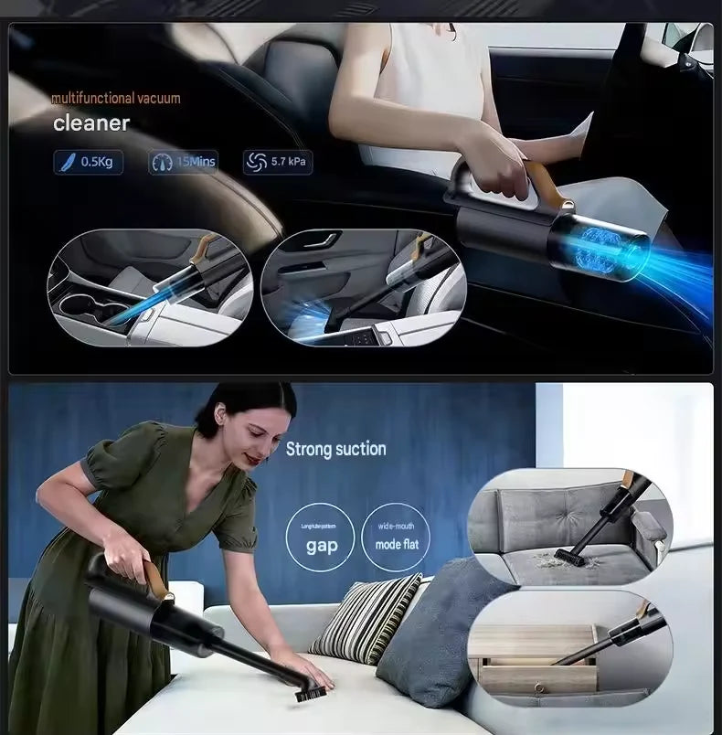 Multi-Functional Cordless Car Vacuum Cleaner